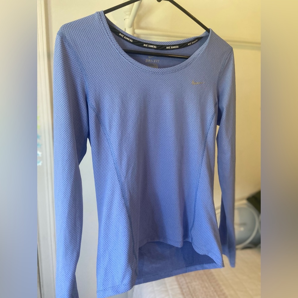 Drifit Lightblue running Nike long sleeve